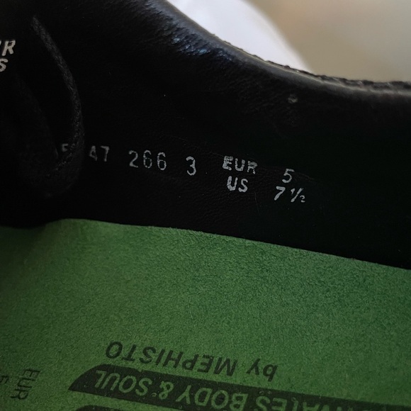 NEW Sano by Mephisto Escape Black Pat. Leather/ Mesh Walking Shoes Women's 7.5 - Picture 4 of 8